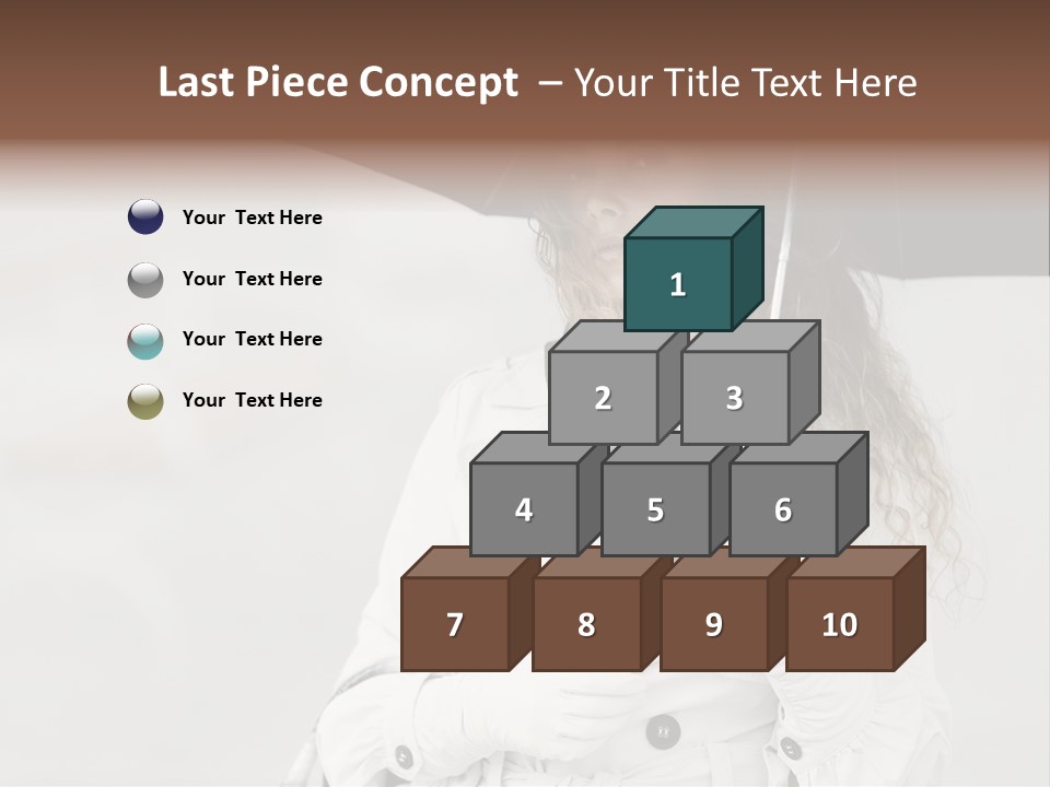 White Model Look PowerPoint Template