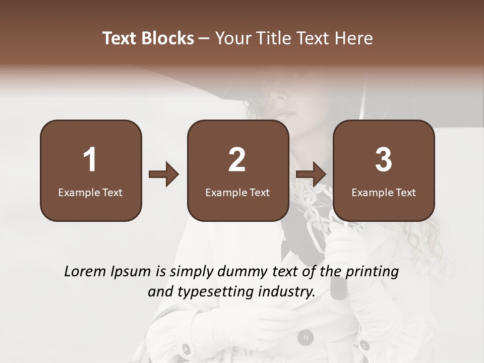 White Model Look PowerPoint Template