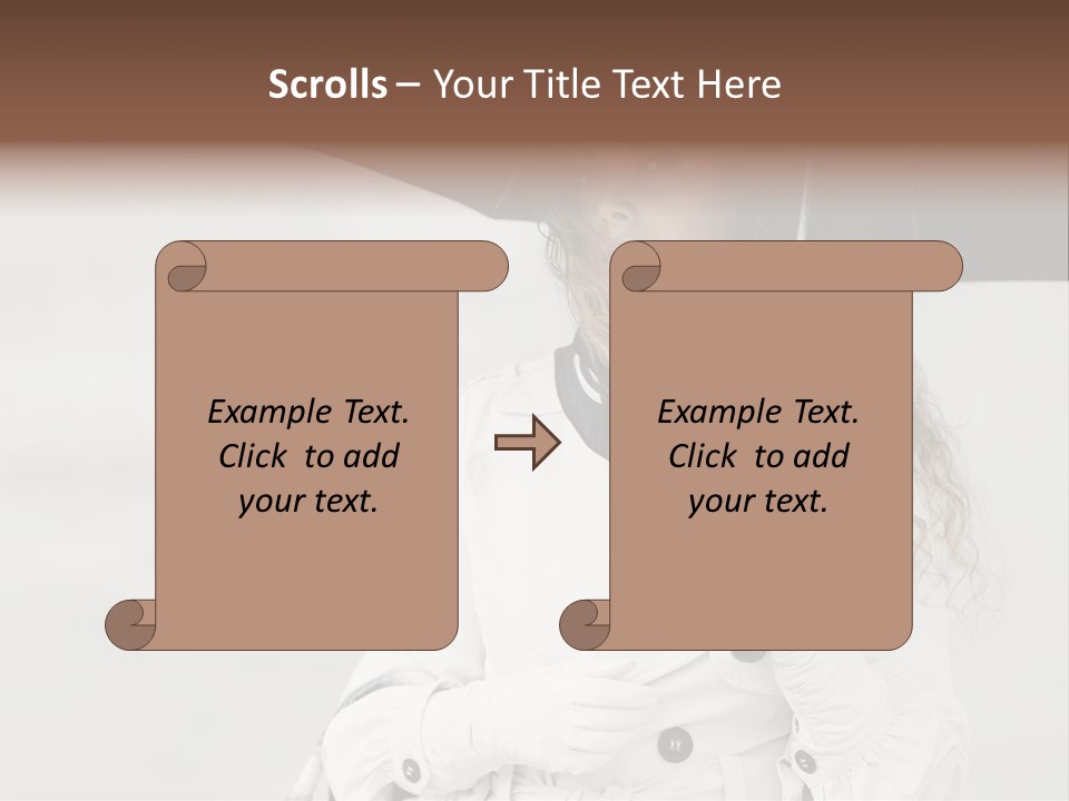 White Model Look PowerPoint Template