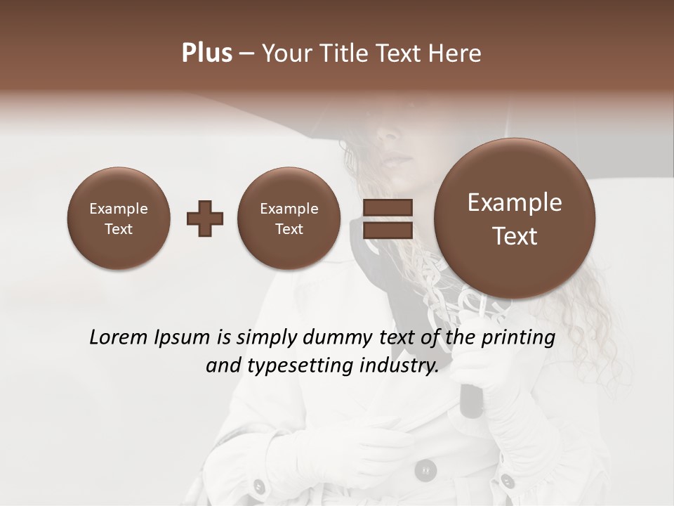 White Model Look PowerPoint Template