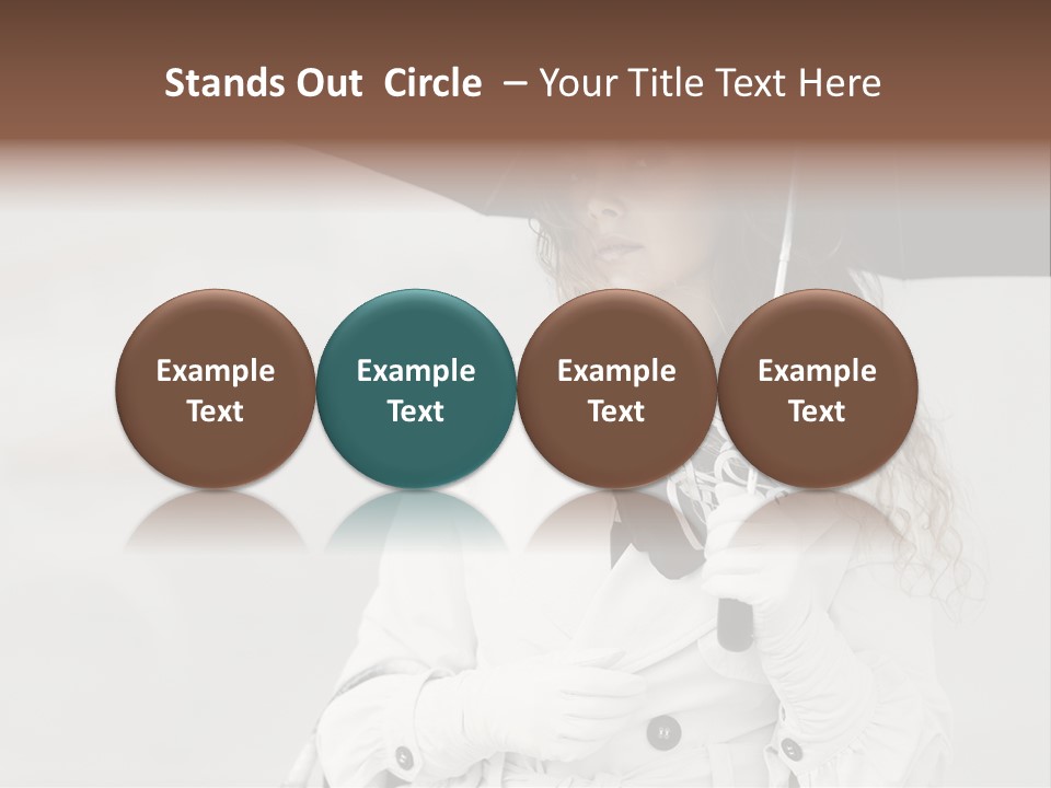 White Model Look PowerPoint Template