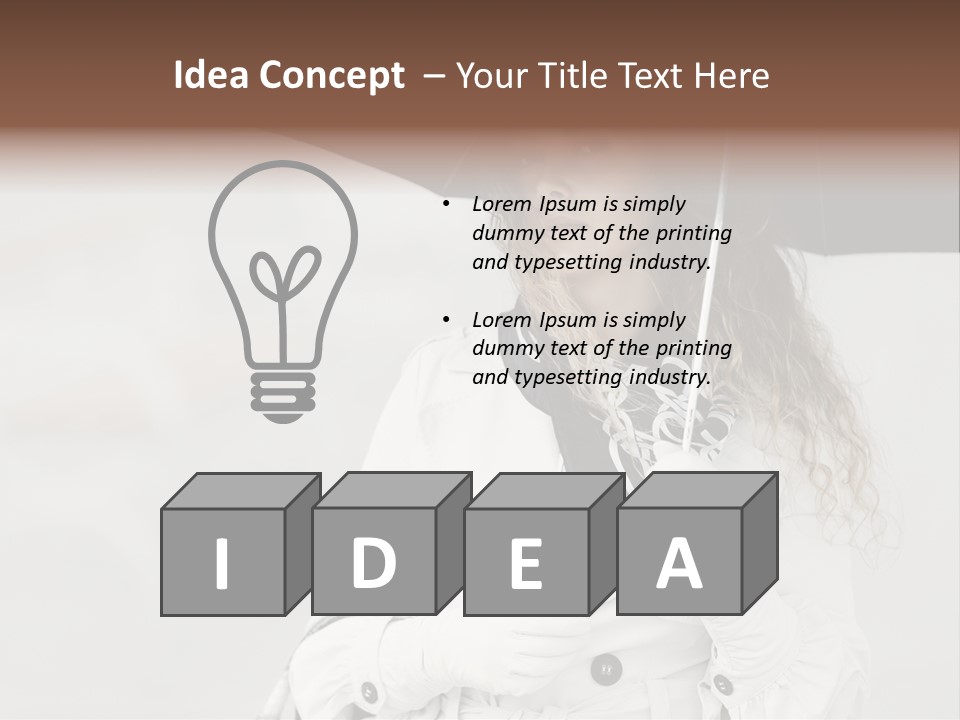 White Model Look PowerPoint Template