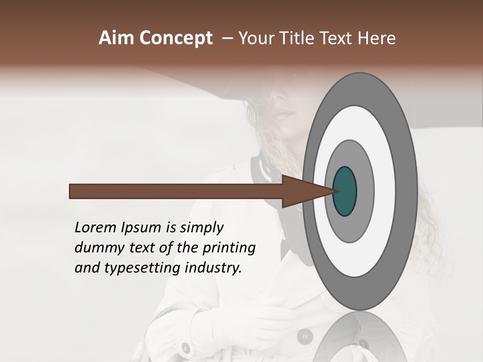 White Model Look PowerPoint Template