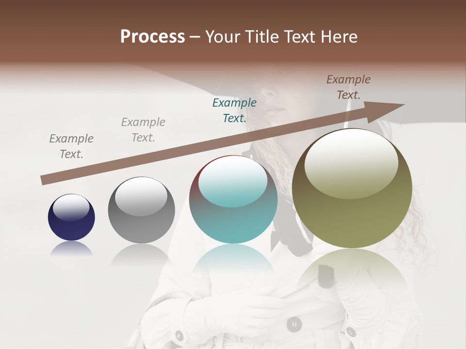 White Model Look PowerPoint Template