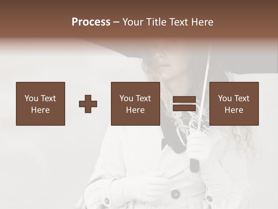 White Model Look PowerPoint Template