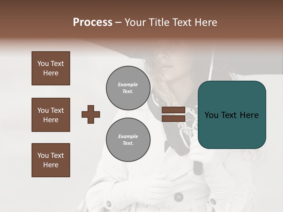 White Model Look PowerPoint Template