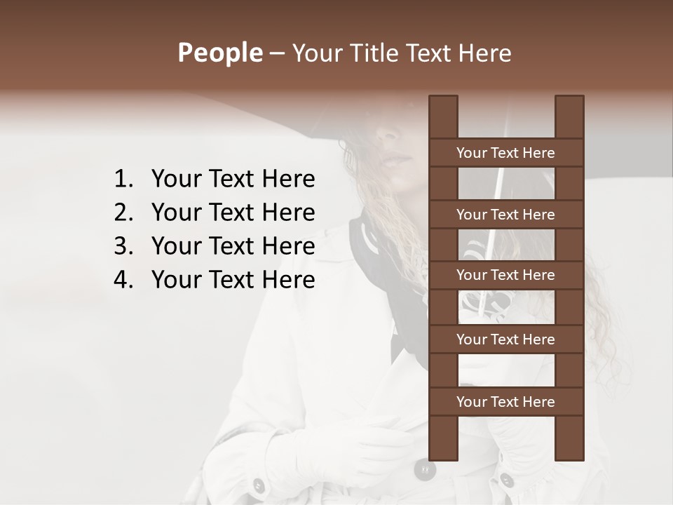 White Model Look PowerPoint Template