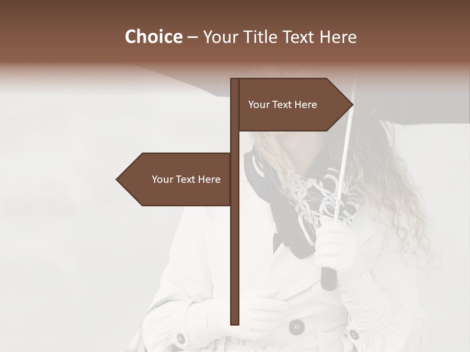 White Model Look PowerPoint Template