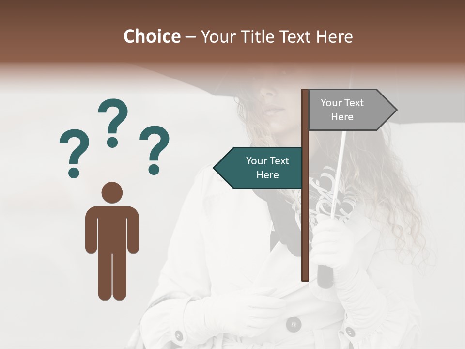 White Model Look PowerPoint Template