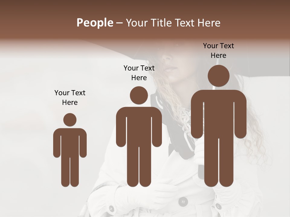 White Model Look PowerPoint Template