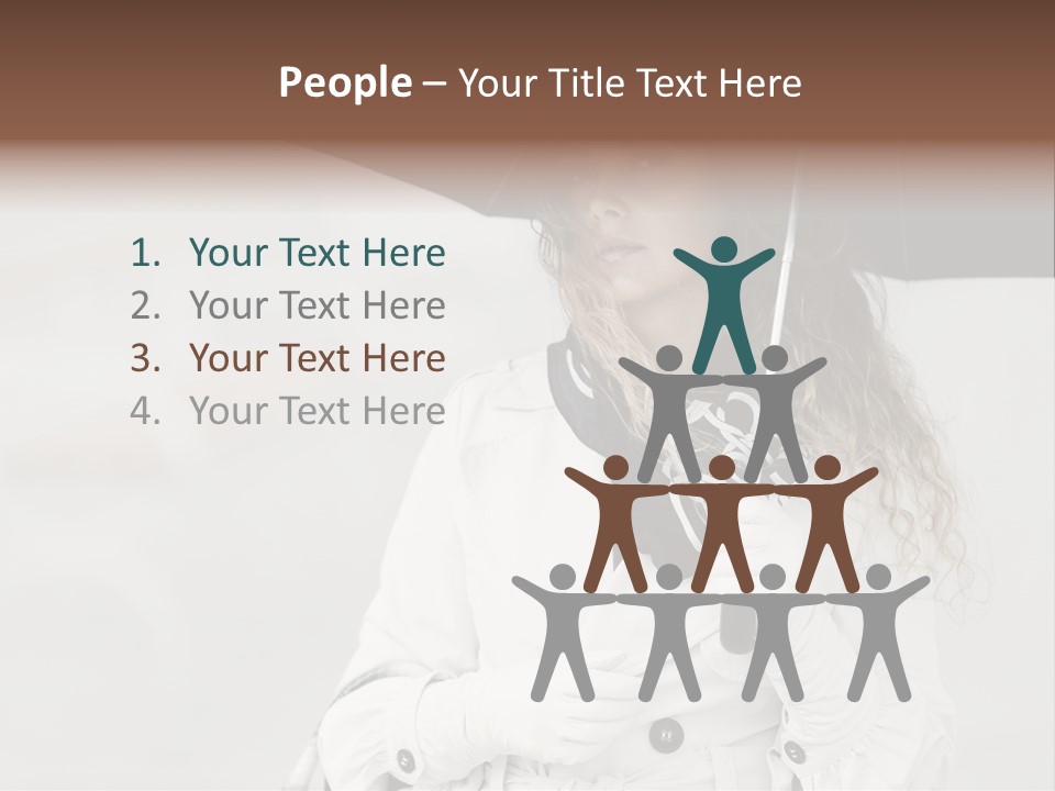 White Model Look PowerPoint Template