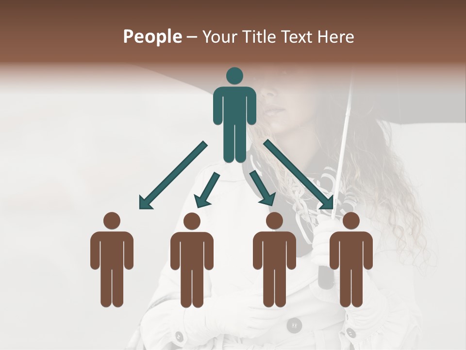 White Model Look PowerPoint Template