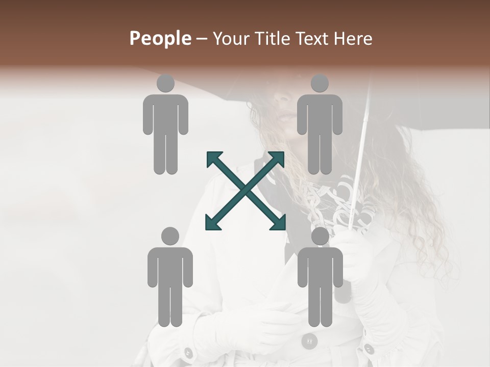 White Model Look PowerPoint Template