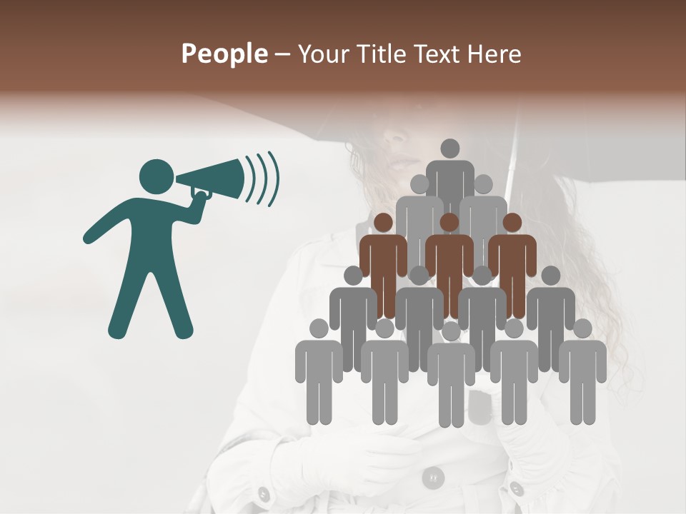 White Model Look PowerPoint Template