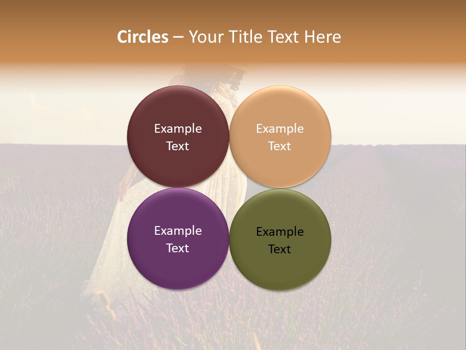 Enjoying Woman Colorful PowerPoint Template