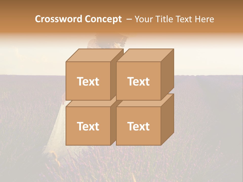 Enjoying Woman Colorful PowerPoint Template