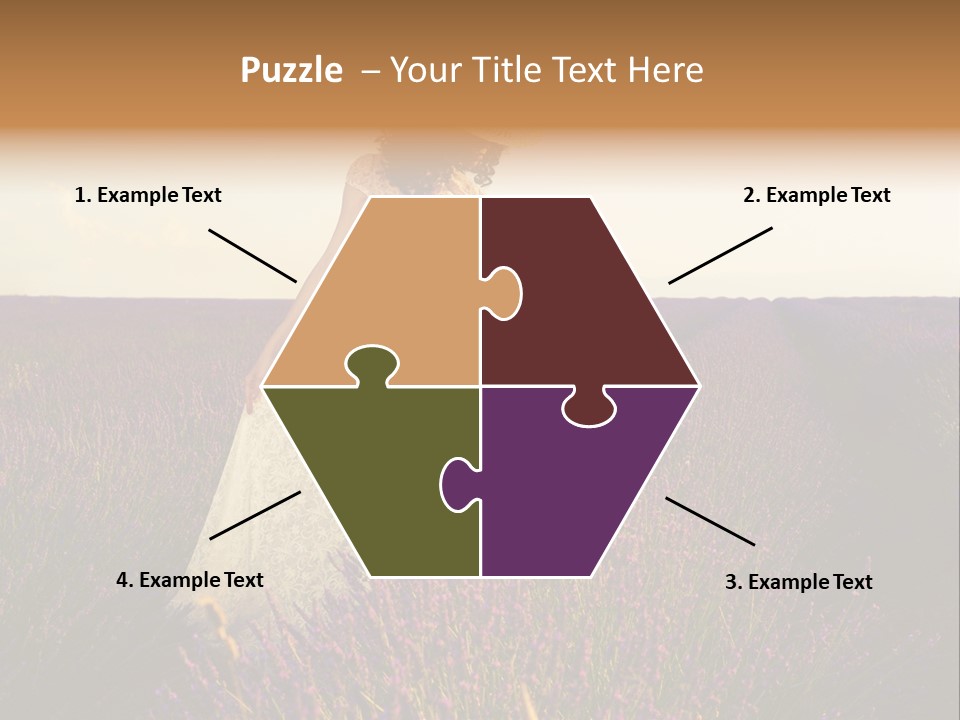 Enjoying Woman Colorful PowerPoint Template