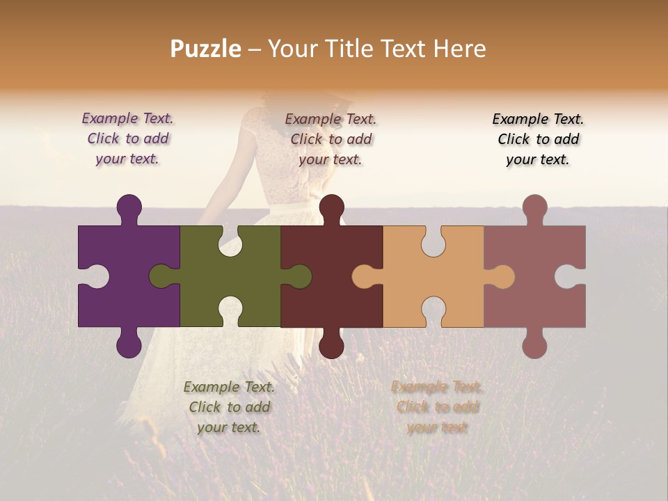 Enjoying Woman Colorful PowerPoint Template