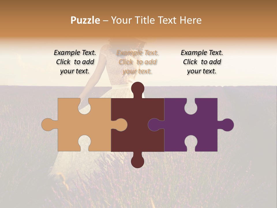 Enjoying Woman Colorful PowerPoint Template