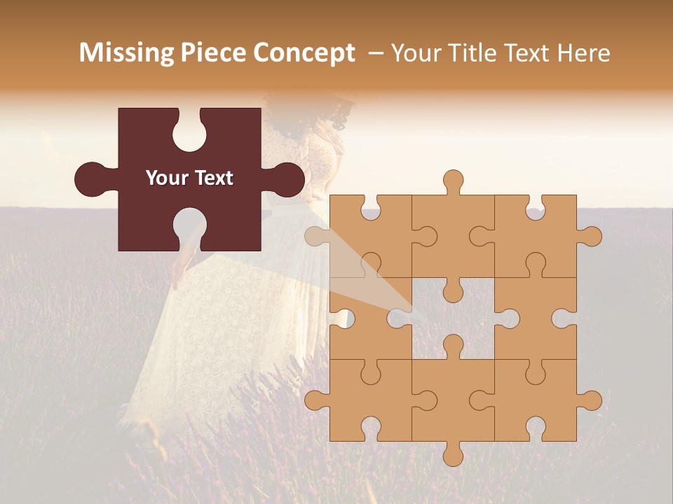 Enjoying Woman Colorful PowerPoint Template