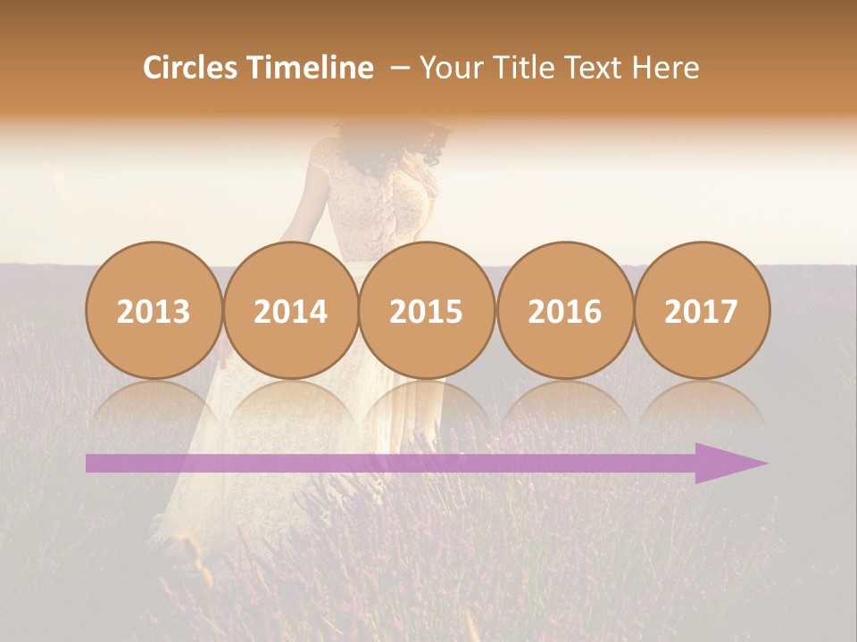 Enjoying Woman Colorful PowerPoint Template