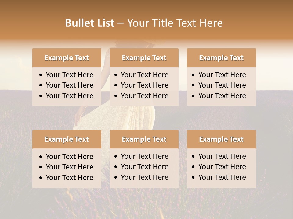 Enjoying Woman Colorful PowerPoint Template