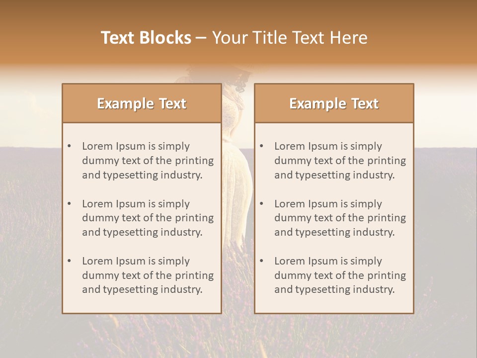 Enjoying Woman Colorful PowerPoint Template