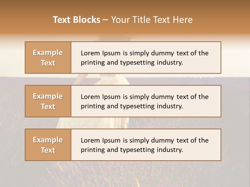 Enjoying Woman Colorful PowerPoint Template