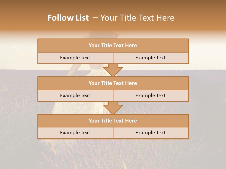 Enjoying Woman Colorful PowerPoint Template