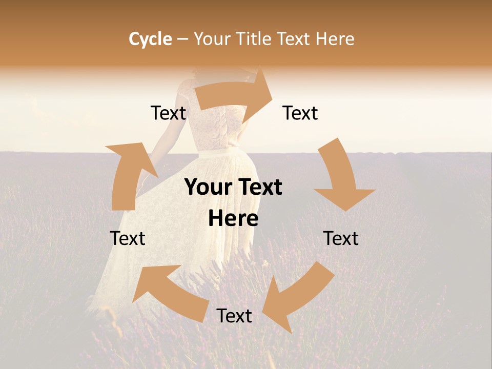 Enjoying Woman Colorful PowerPoint Template