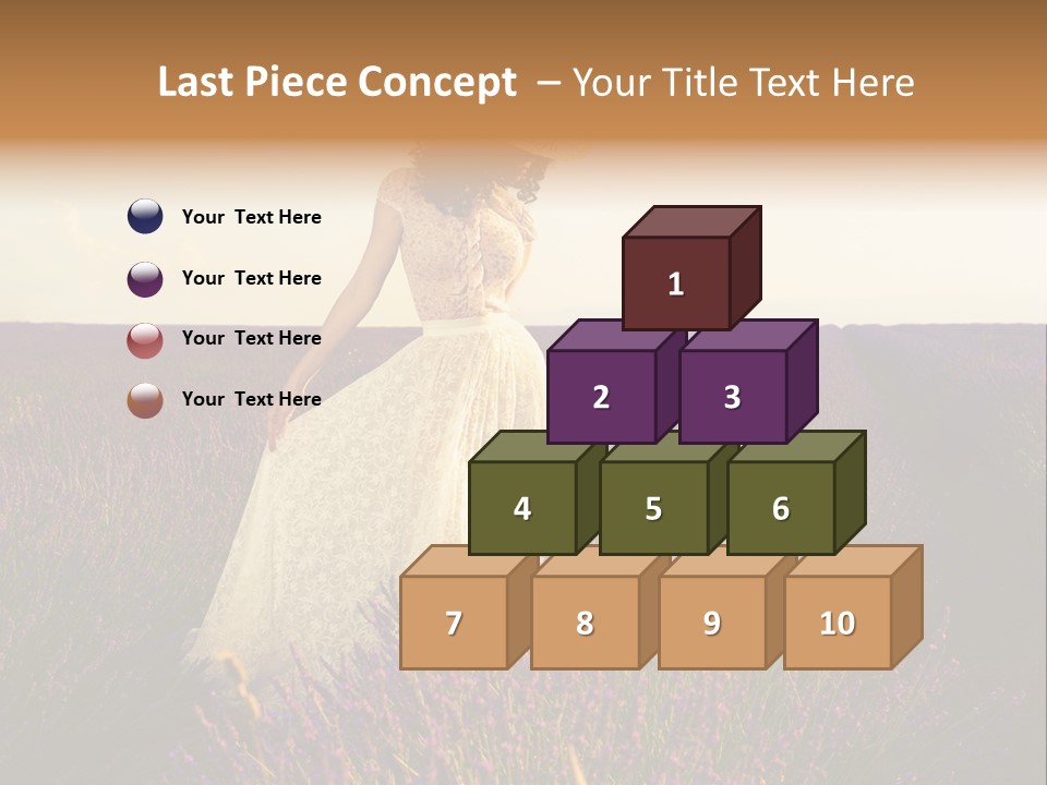 Enjoying Woman Colorful PowerPoint Template