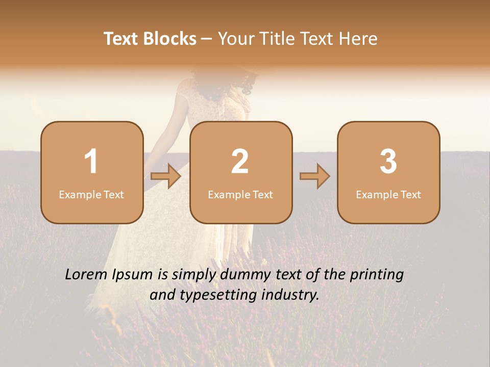 Enjoying Woman Colorful PowerPoint Template