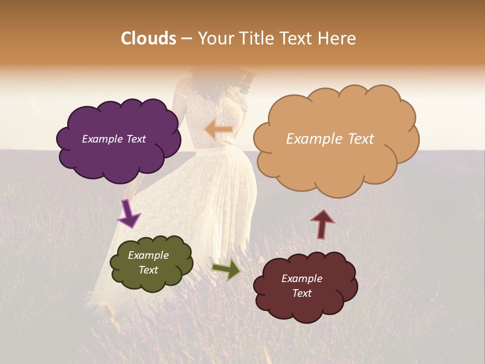 Enjoying Woman Colorful PowerPoint Template