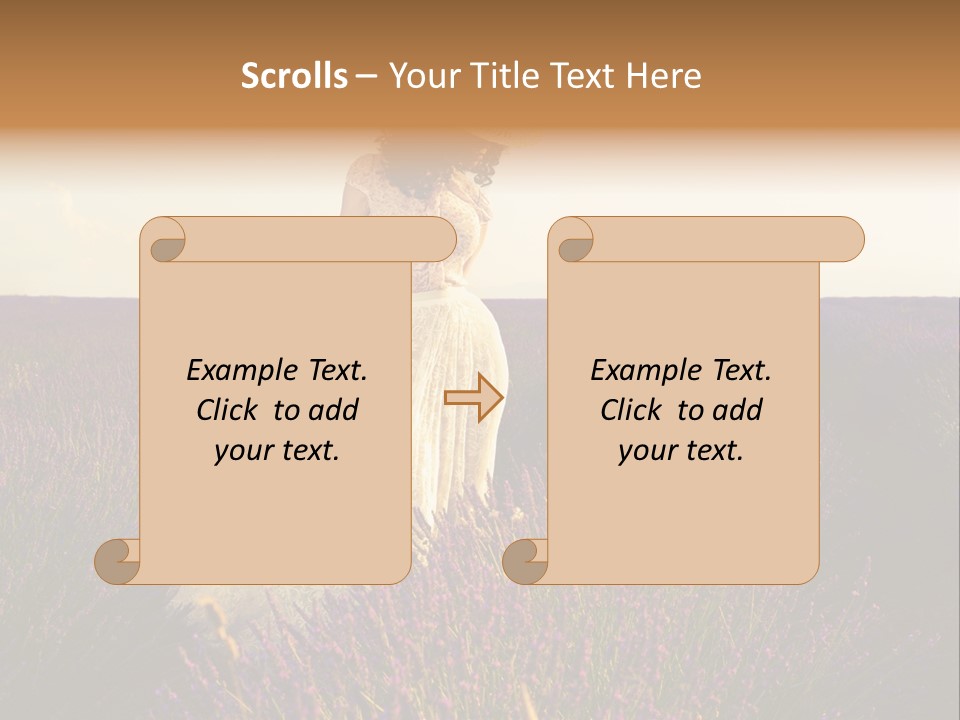 Enjoying Woman Colorful PowerPoint Template