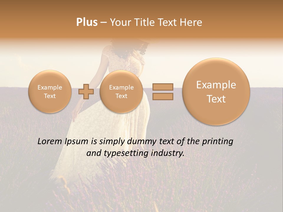 Enjoying Woman Colorful PowerPoint Template