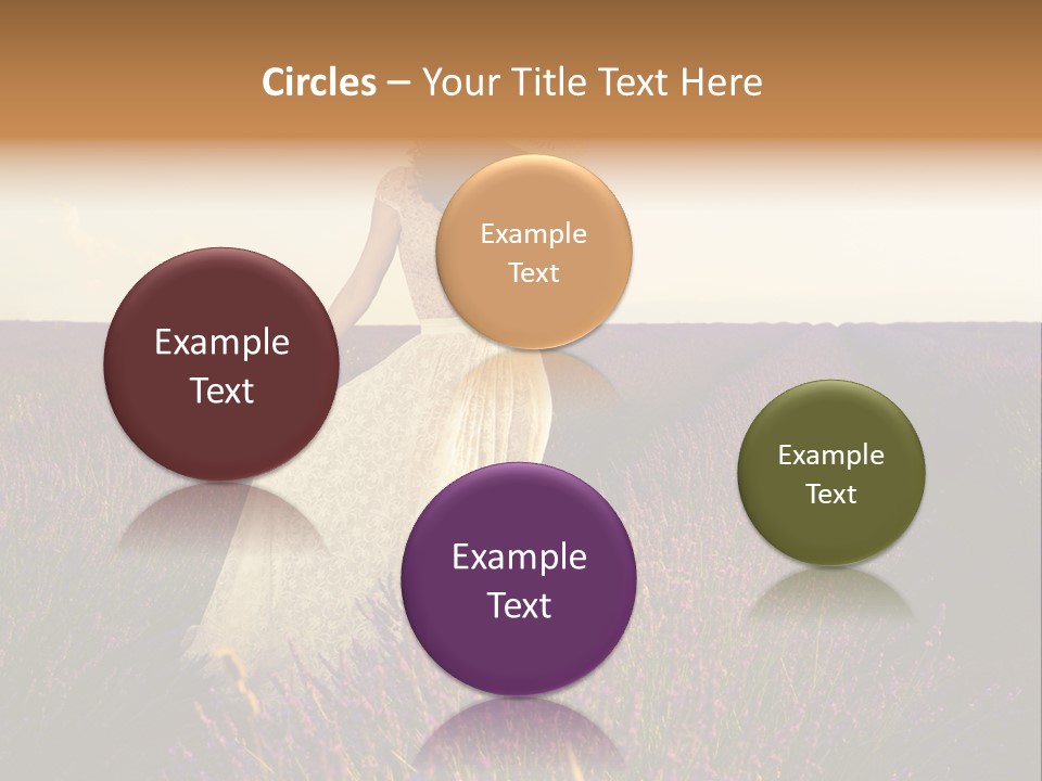 Enjoying Woman Colorful PowerPoint Template