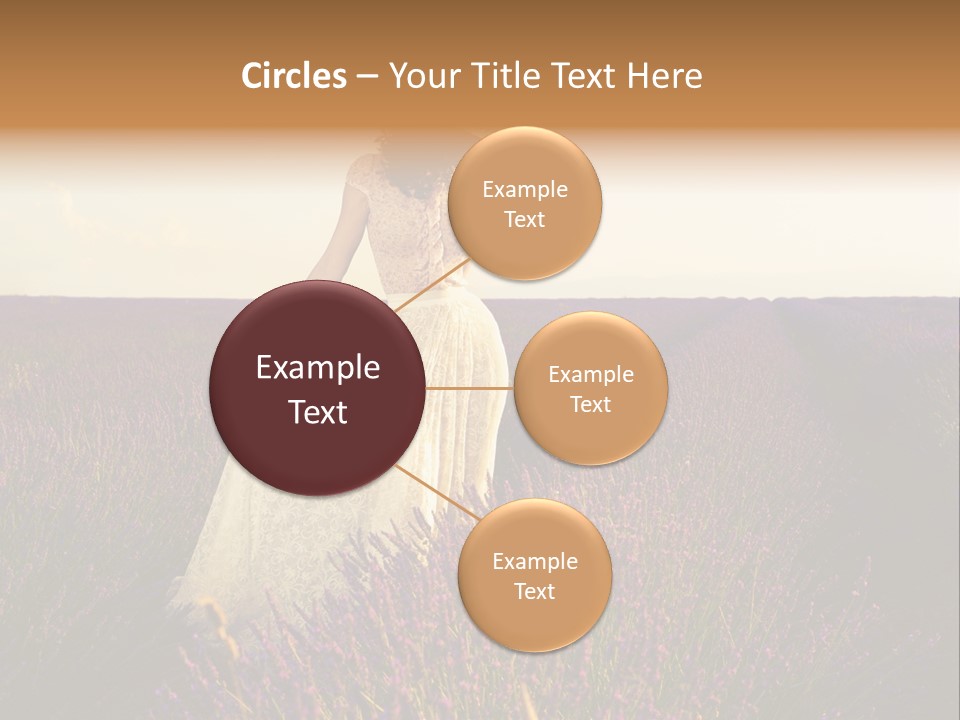 Enjoying Woman Colorful PowerPoint Template