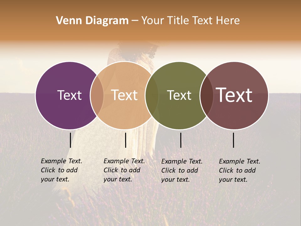 Enjoying Woman Colorful PowerPoint Template