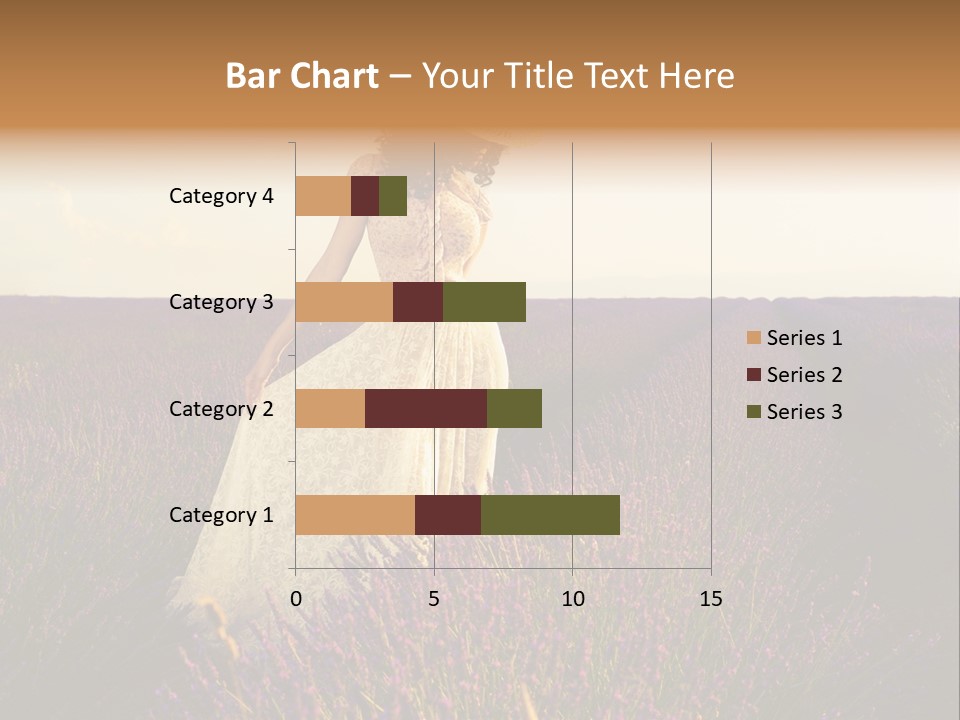 Enjoying Woman Colorful PowerPoint Template