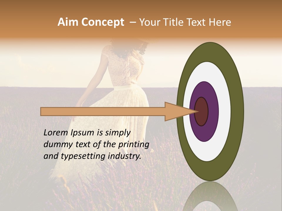 Enjoying Woman Colorful PowerPoint Template