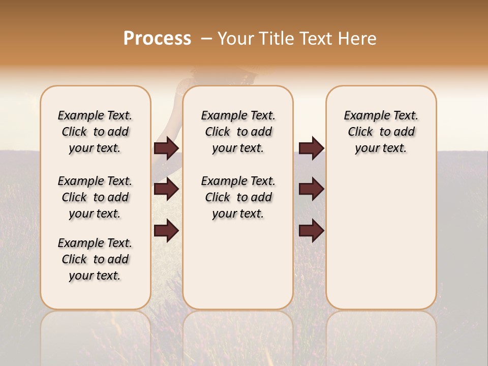Enjoying Woman Colorful PowerPoint Template