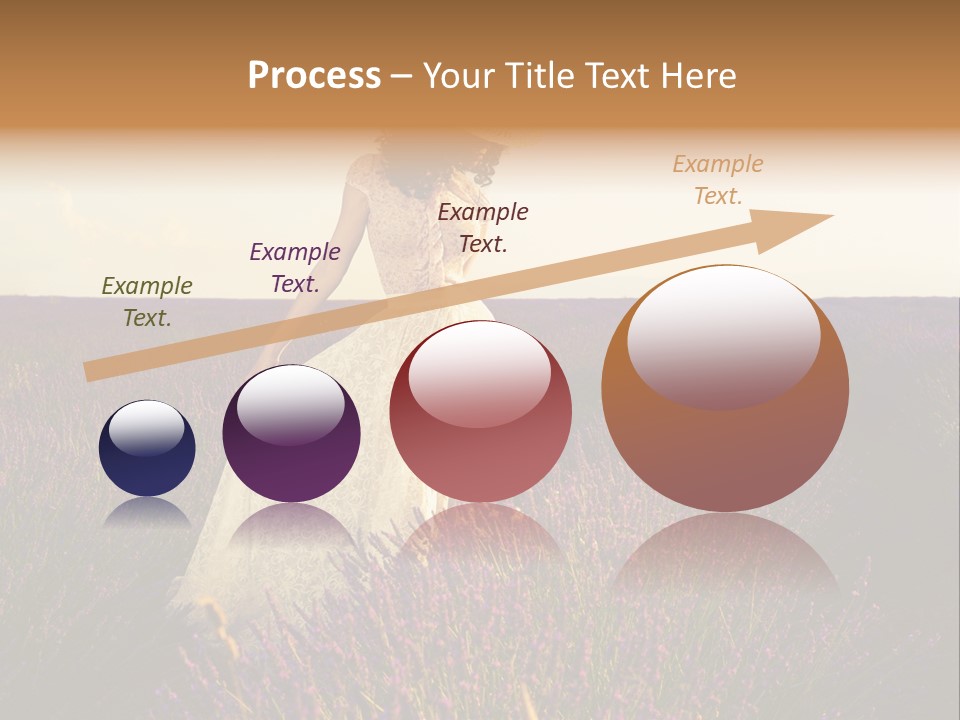 Enjoying Woman Colorful PowerPoint Template