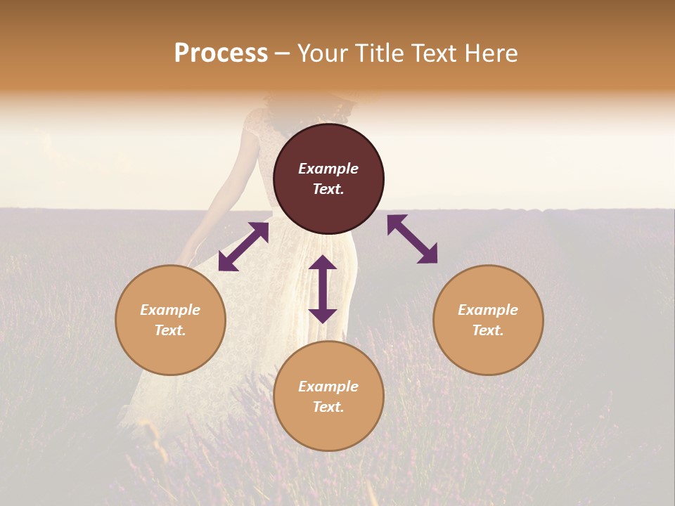 Enjoying Woman Colorful PowerPoint Template