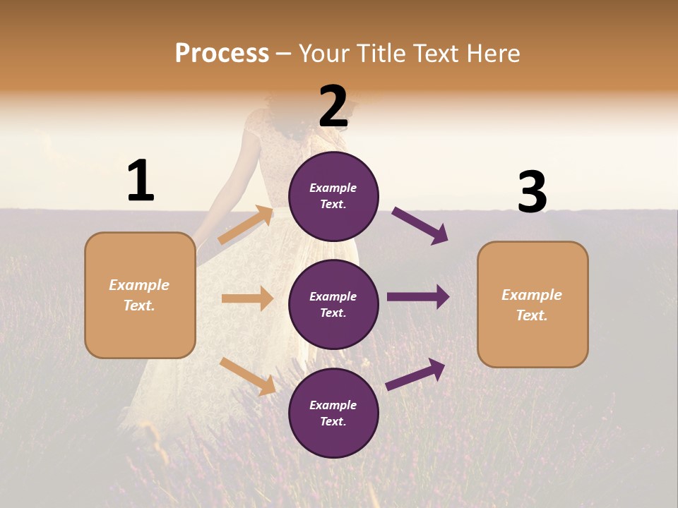 Enjoying Woman Colorful PowerPoint Template