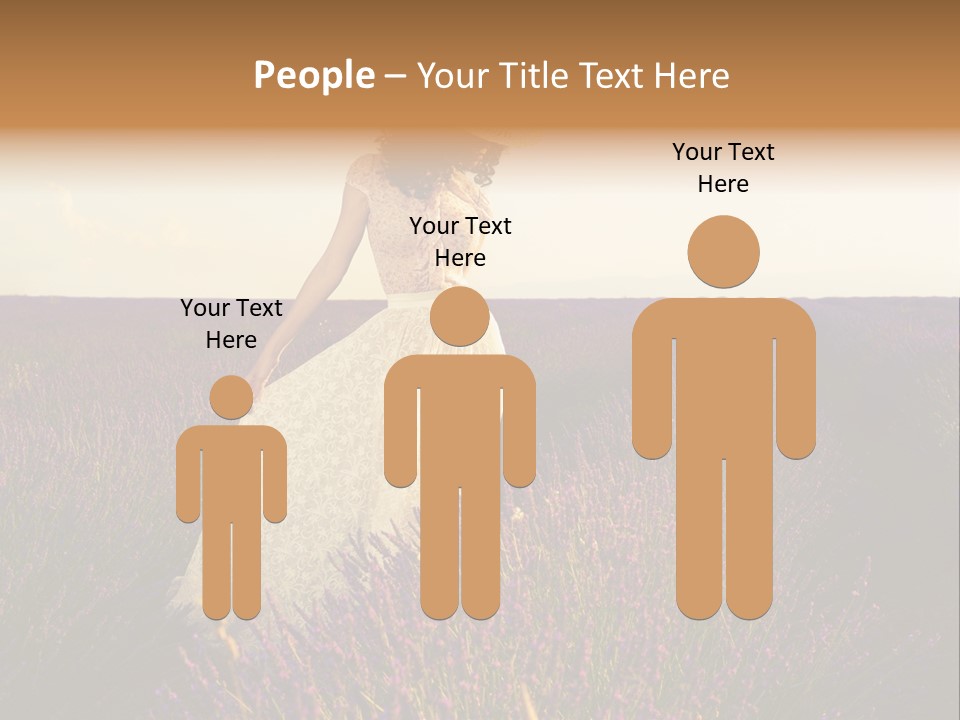 Enjoying Woman Colorful PowerPoint Template