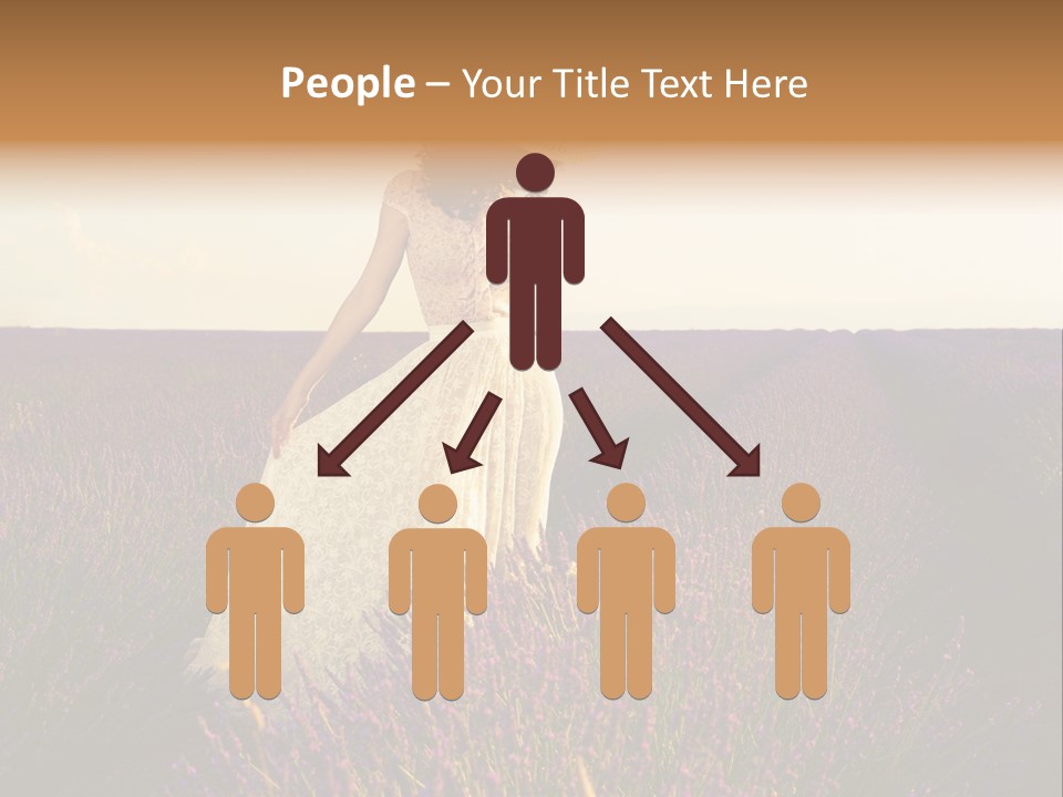 Enjoying Woman Colorful PowerPoint Template