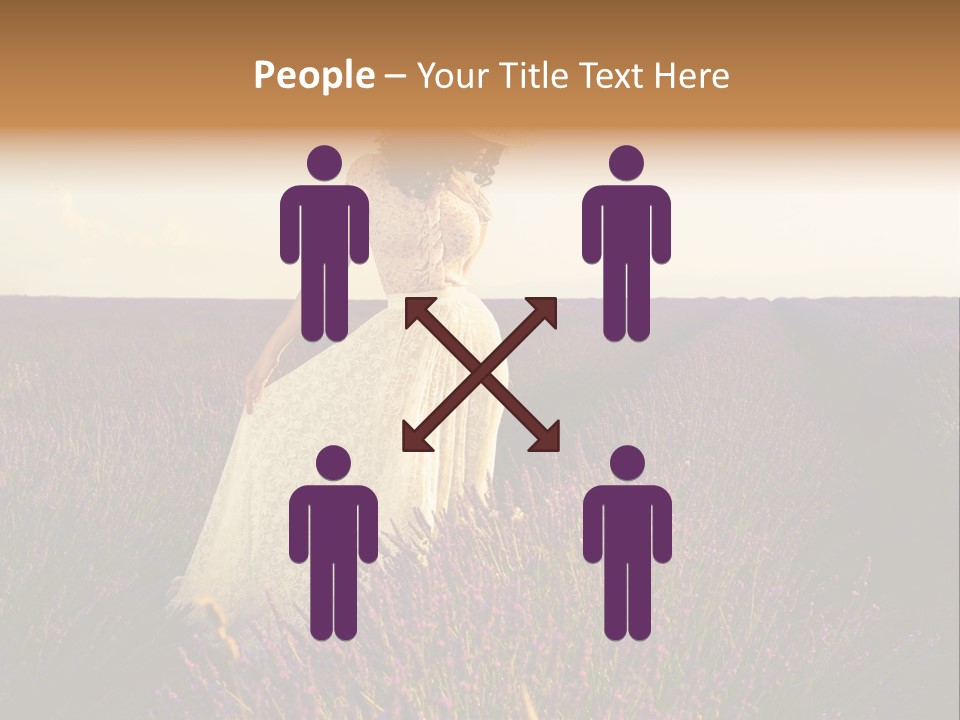 Enjoying Woman Colorful PowerPoint Template