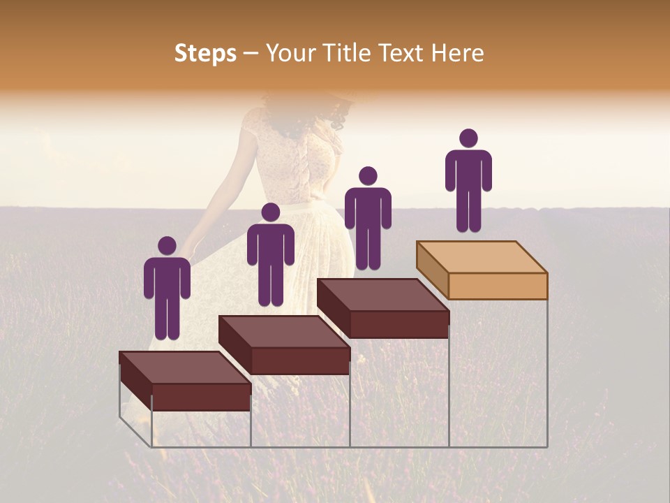 Enjoying Woman Colorful PowerPoint Template