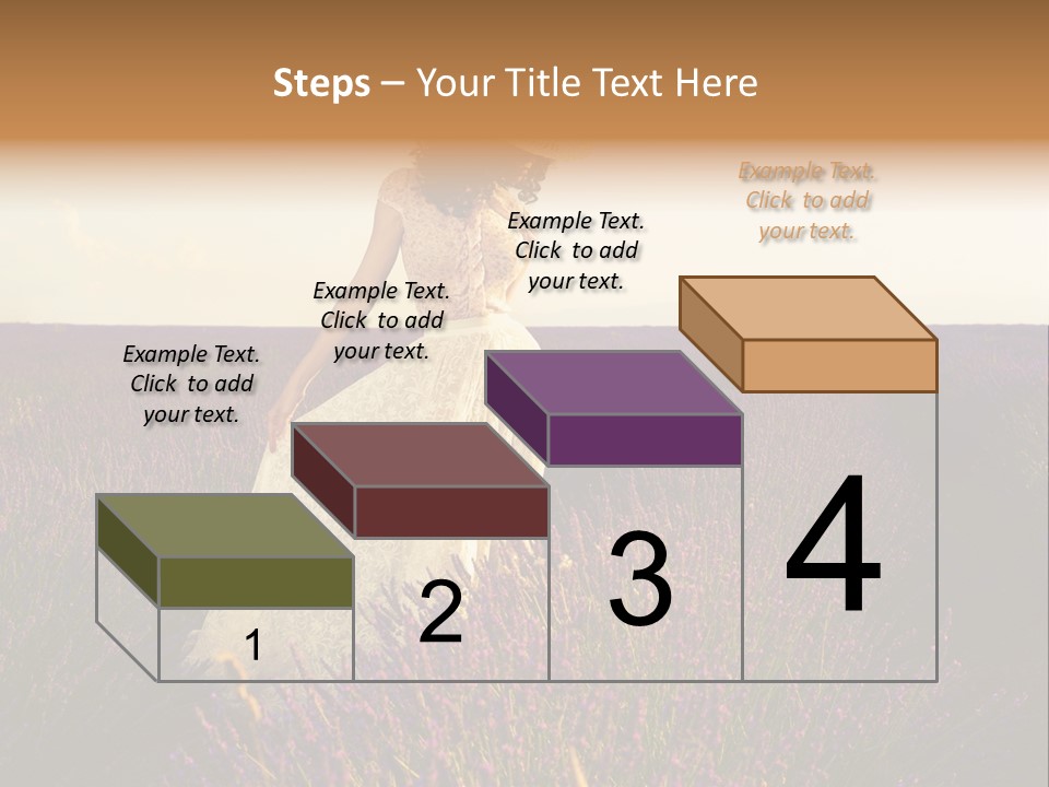 Enjoying Woman Colorful PowerPoint Template