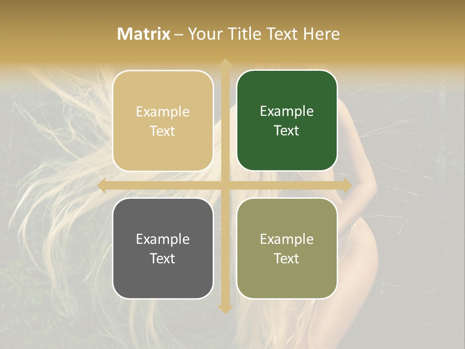 Freedom Hair Pretty PowerPoint Template